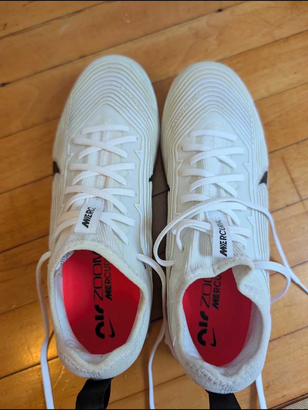 Nike Mercurial White Soccer Cleats